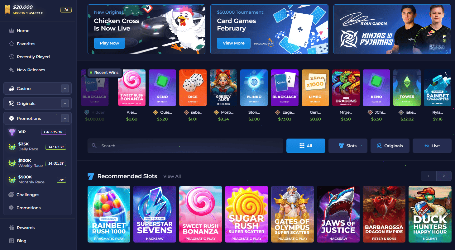 Rainbet Casino – Officieel online casino in Nederland